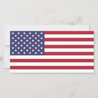 American Flag Foto Card