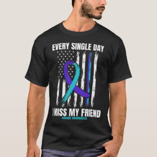 American Flag: Friends Suicide Awareness Preventio T-Shirt