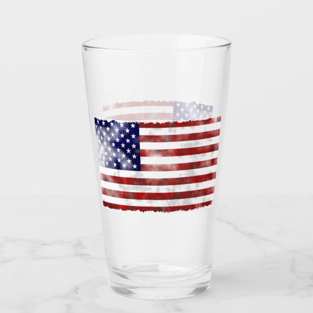 American Flag Glass Cup Glas (Vorderseite)