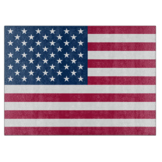 American Flag Glass Schneidebrett