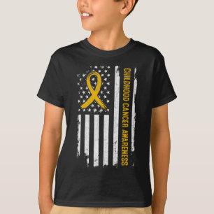 American Flag - Gold Ri T-Shirt