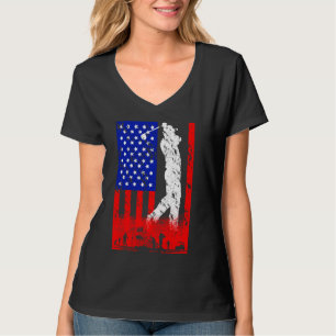 American Flag Golf Club USA 4th July for Men Wo T-Shirt