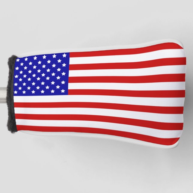 American Flag Golf Head Cover Golf Headcover (Vorderseite)