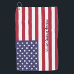 American Flag & golf USA Staaten / sports Washingt Golfhandtuch<br><div class="desc">Sport-/Golfhandtuch: USA & American Flag Fashion (USA) - Liebe mein Land, Reisen, Urlaub, Patrioten / Sportfans</div>
