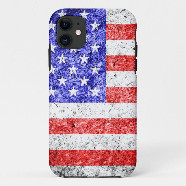 American Flag Grunge Case-Mate iPhone Hülle (Rückseite)