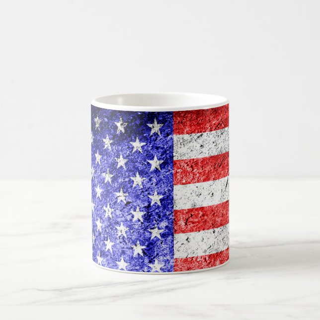 American Flag Grunge Tasse (Mittel)