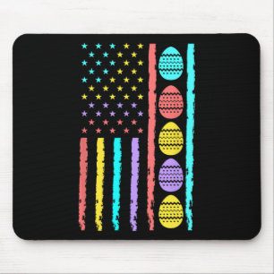 American Flag Happy Ostereier Jagd Patriotic E Mousepad