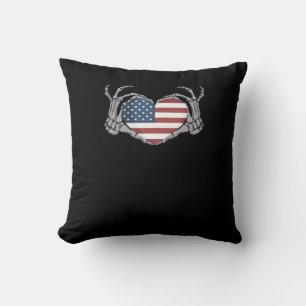 American Flag Heart Angepasst Kissen
