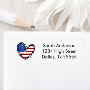 American Flag Heart Patriotic