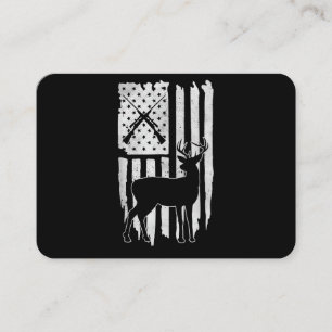 American Flag Hirschjagd Patriotischer Jäger Männe Visitenkarte