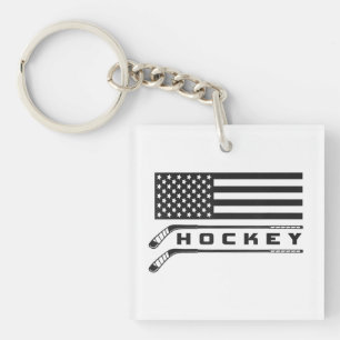 American Flag Hockey Apparel - Hockey Schlüsselanhänger