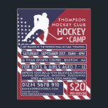 American Flag, Hockey Camp Advertising Flyer<br><div class="desc">American Flag,  Hockey Camp Werbe-Flyer von der Business Card Store.</div>