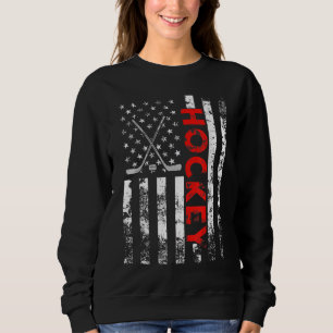 American Flag Hockey USA Patriotic Gift Sweatshirt