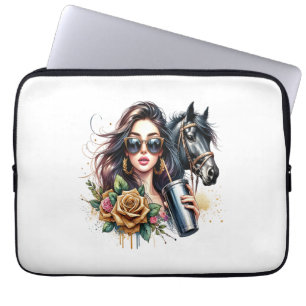 American Flag Horse Patriotic USA Laptopschutzhülle