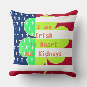 American Flag Irish Kleeblatt Clover St Patrick Kissen