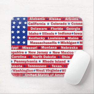 American flag July 4th Mousepad