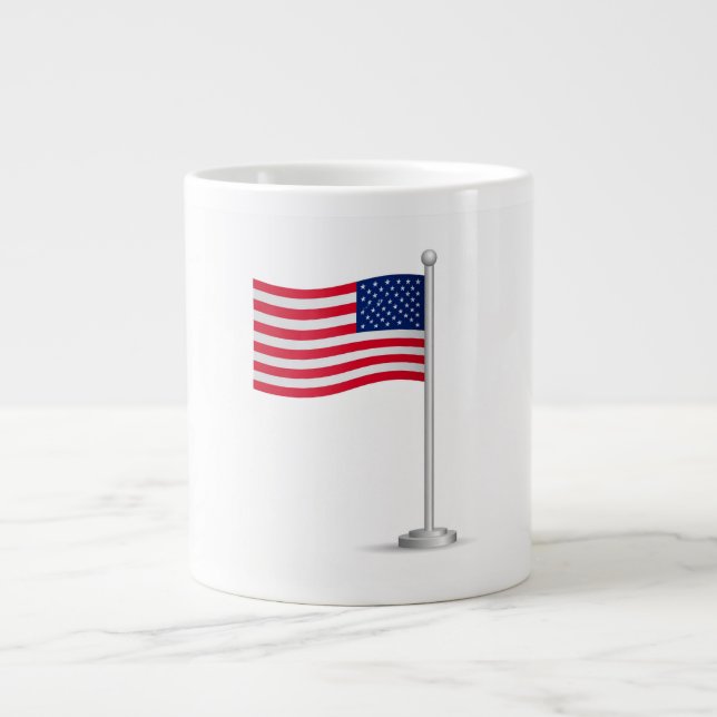 american flag Jumbo-Tasse (Vorderseite)