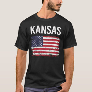 American Flag Kansas T-Shirt