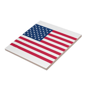 American Flag Keramik Tile Patriotic Fliese