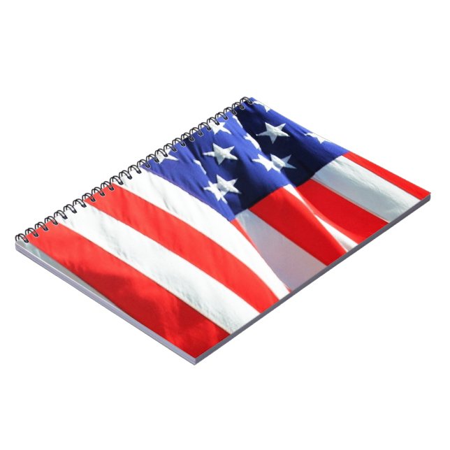 American Flag, können Sie Text hinzufügen und Foto Notizblock (Linke Seite)