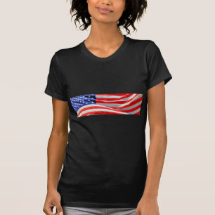 American Flag, können Sie Text hinzufügen und Foto T-Shirt