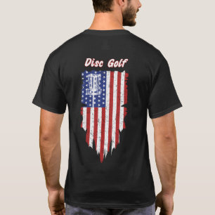 American Flag Korb Golf Basket T Shirt