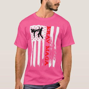 American Flag Krav Maga Mixed Martial Arts Tshirt
