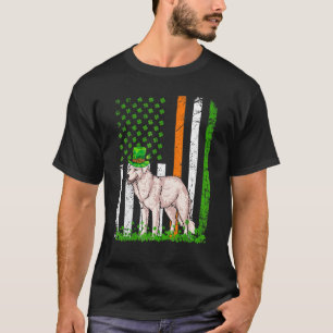 American Flag Kuvasz Dog St Patricks Day T-Shirt