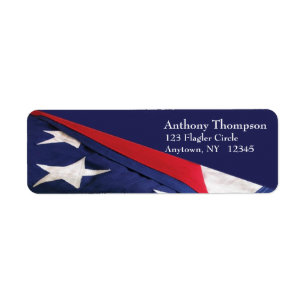American Flag Label