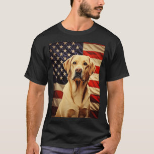 American Flag Labrador T-Shirt
