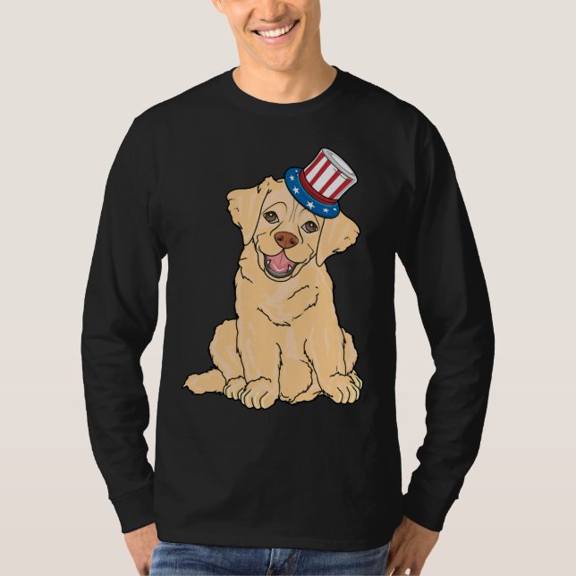 American Flag Labrador T-Shirt (Vorderseite)