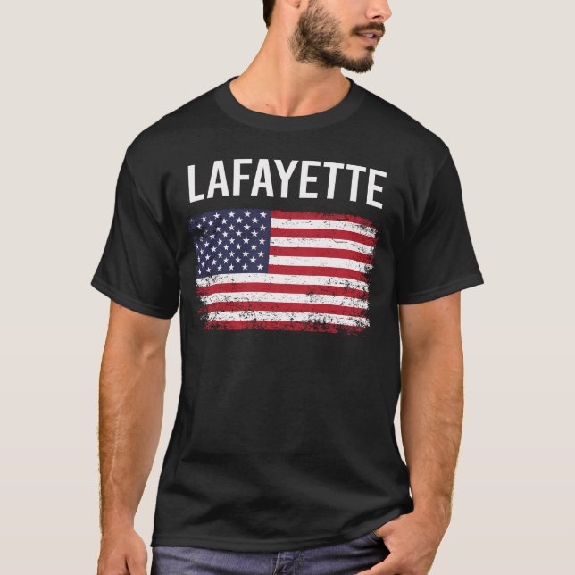 American Flag Lafayette T-Shirt (Vorderseite)