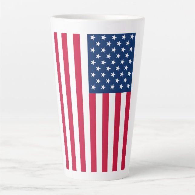 American Flag Latte Tasse (Vorderseite)