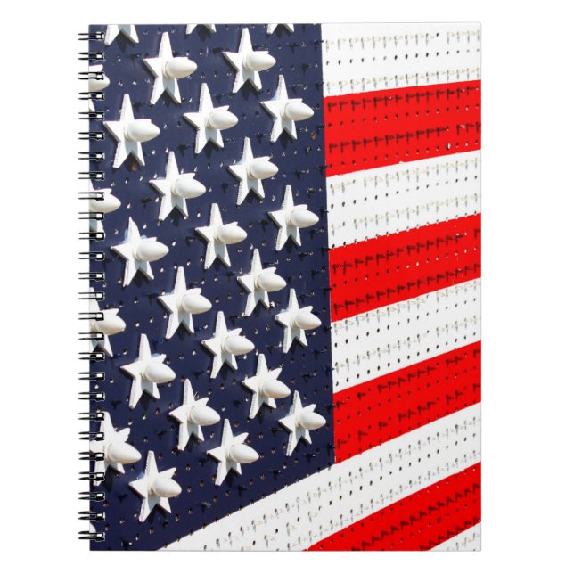 American Flag Light Display Notizblock (Vorderseite)
