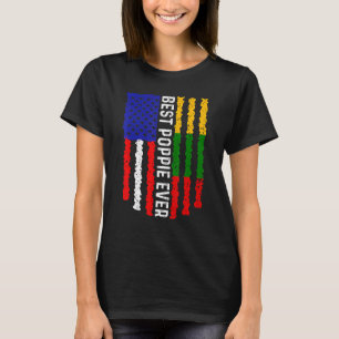 American Flag Litauen Flagge Beste Poppe je Fami T-Shirt
