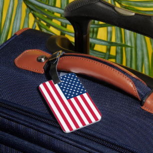 American Flag Luggage Tag Patriotic Gepäckanhänger