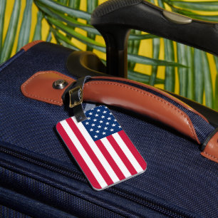 American Flag Luggage Tag Patriotic Gepäckanhänger