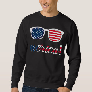 American Flag Men Kids Boys Patriotic Vierte Sweatshirt