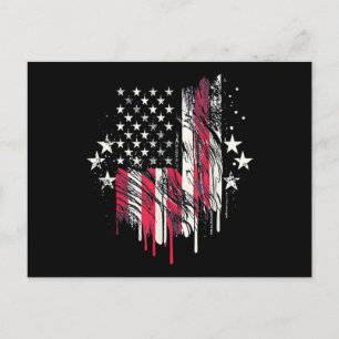 American Flag Mens USA Kleinkind American Flag 4. Feiertagspostkarte