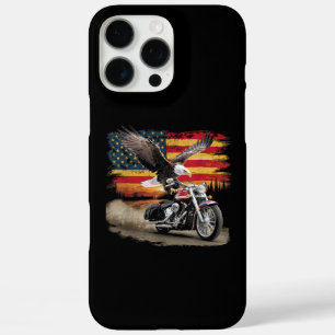 American Flag Motorrad Tshirt USA Flag Biker Ret iPhone 16 Pro Max Hülle