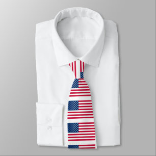 American Flag Neck Tie - USA - Patriotic Krawatte