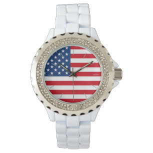 American Flag Nice Watch Armbanduhr