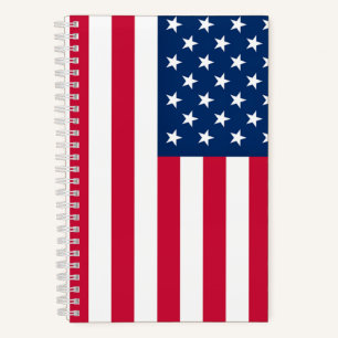 American Flag Notebook USA Notizbuch