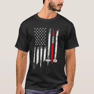 American Flag Nurse Day Nurse Week 2022 T-Shirt