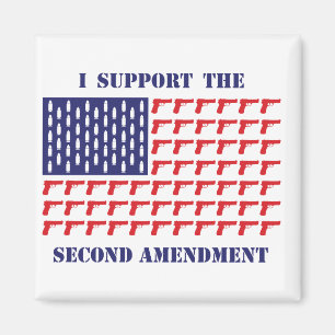 American Flag of Guns-Pistol—2nd Amendment Magnet