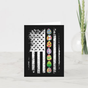 American Flag Ostereier Jagen Cool Patriotic Sp Karte