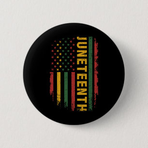 American Flag Pan African Colors for Celebating J Button