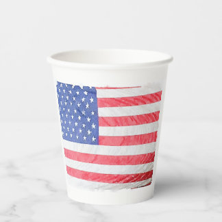 American Flag Paper Cup Pappbecher