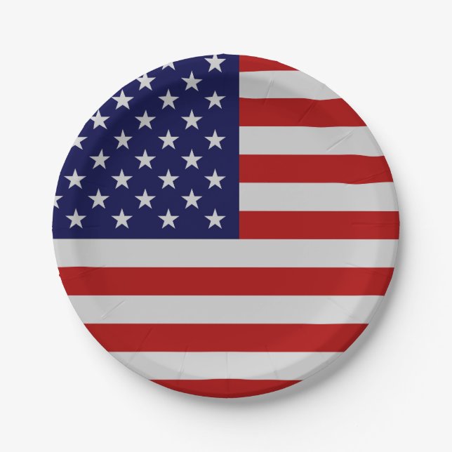 American Flag Paper Plate Pappteller (Vorderseite)