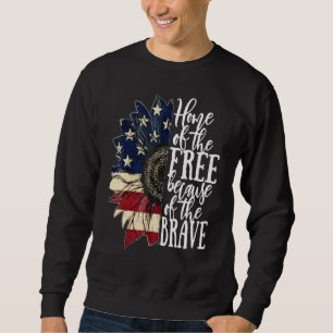 American Flag Patriot Zuhause der freien wegen Sweatshirt